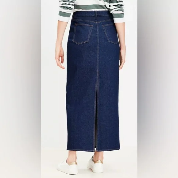 LOFT Denim Maxi Skirt - Picture 2 of 2